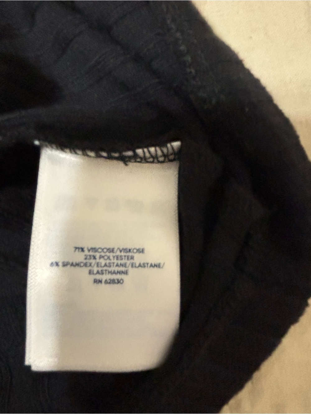 Lands' End Black Ribbed Button-Up Top - Picture 6 of 6